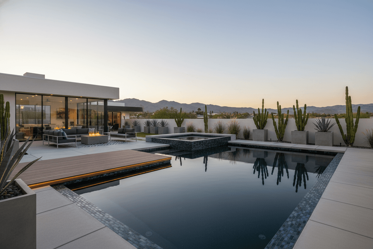 Geometric Modern Pool